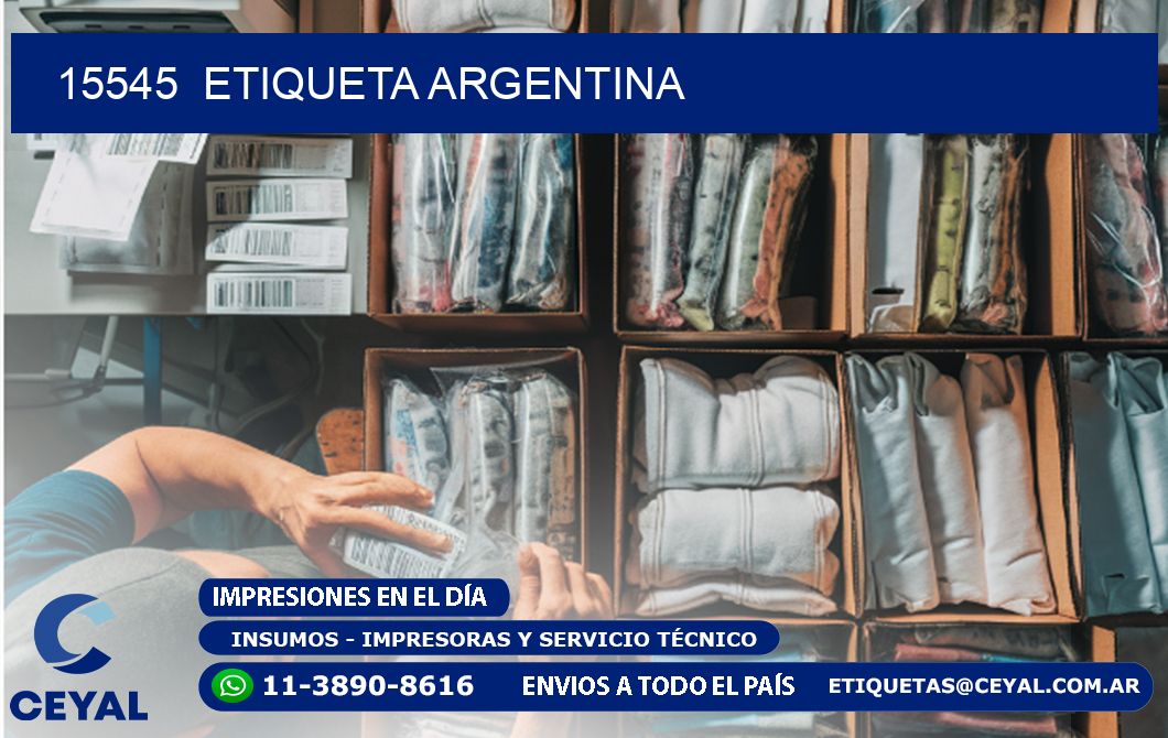 15545 ETIQUETA ARGENTINA