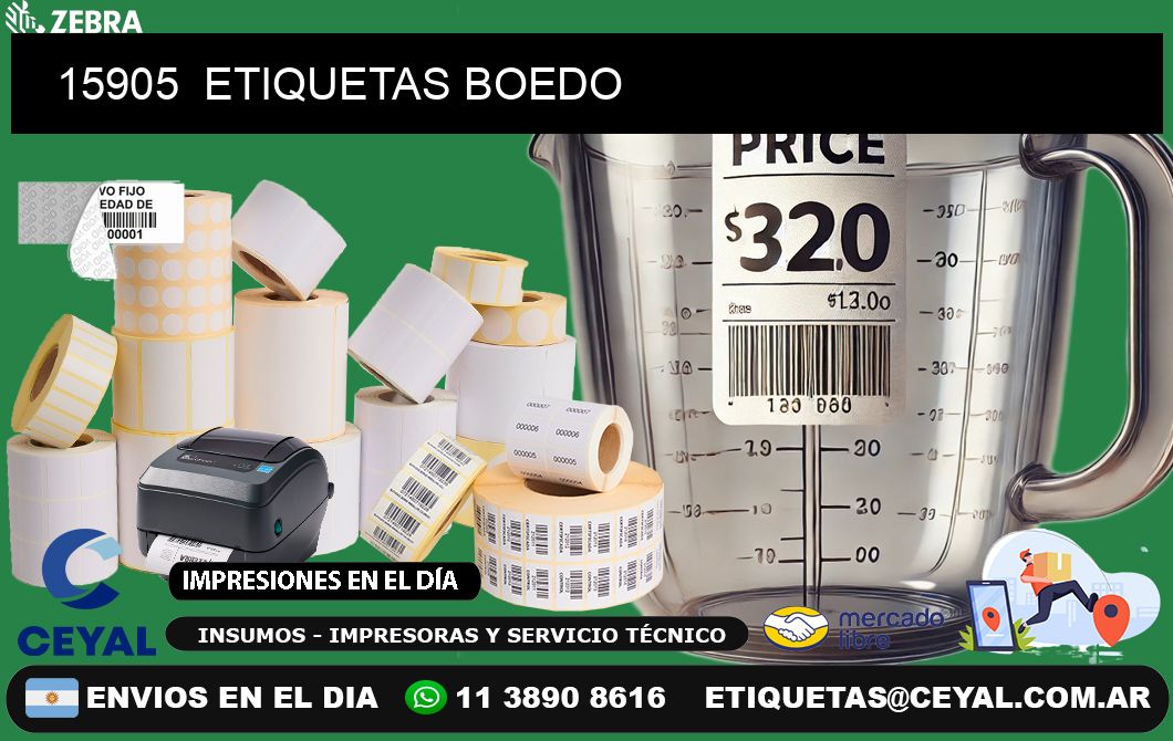 15905 ETIQUETAS BOEDO