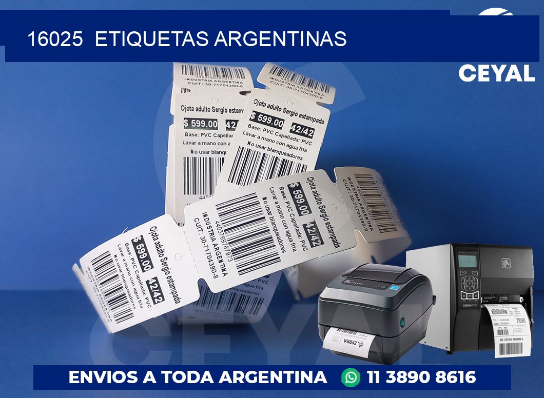 16025  ETIQUETAS ARGENTINAS