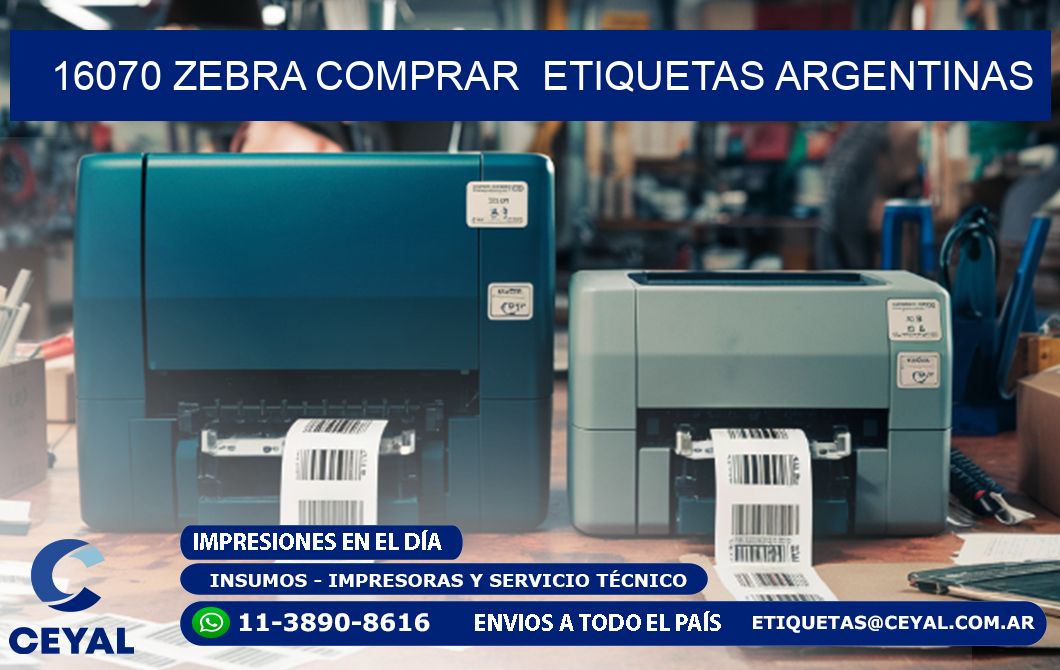 16070 ZEBRA COMPRAR ETIQUETAS ARGENTINAS