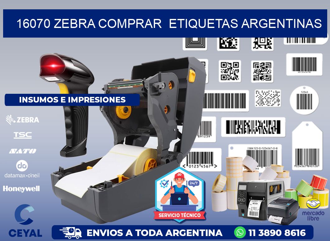 16070 ZEBRA COMPRAR ETIQUETAS ARGENTINAS