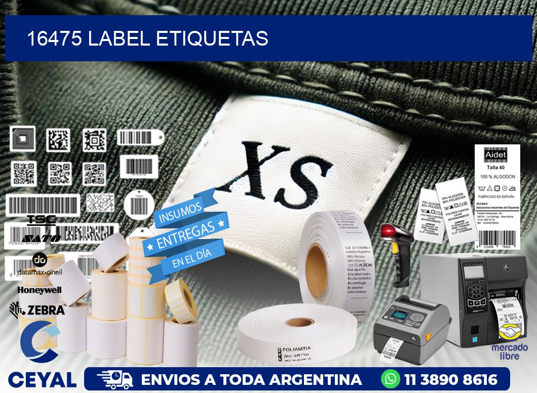 16475 LABEL ETIQUETAS