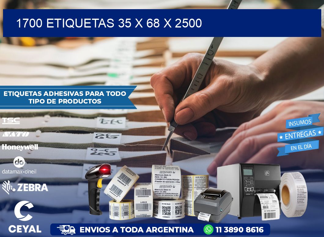1700 ETIQUETAS 35 x 68 x 2500