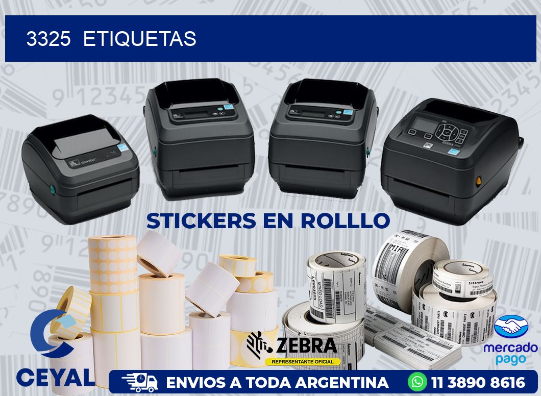 3325 ETIQUETAS