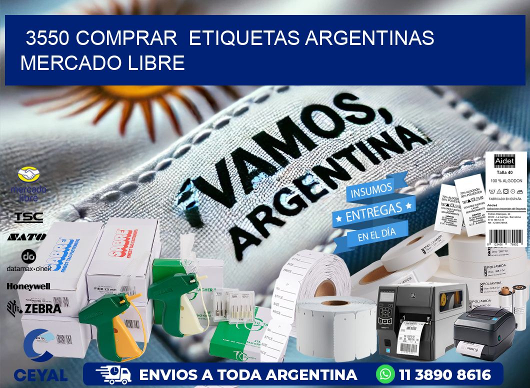 3550 COMPRAR ETIQUETAS ARGENTINAS MERCADO LIBRE