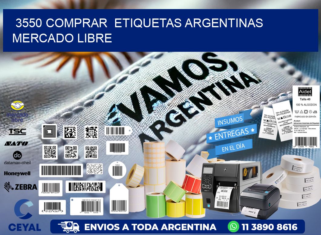 3550 COMPRAR  ETIQUETAS ARGENTINAS MERCADO LIBRE