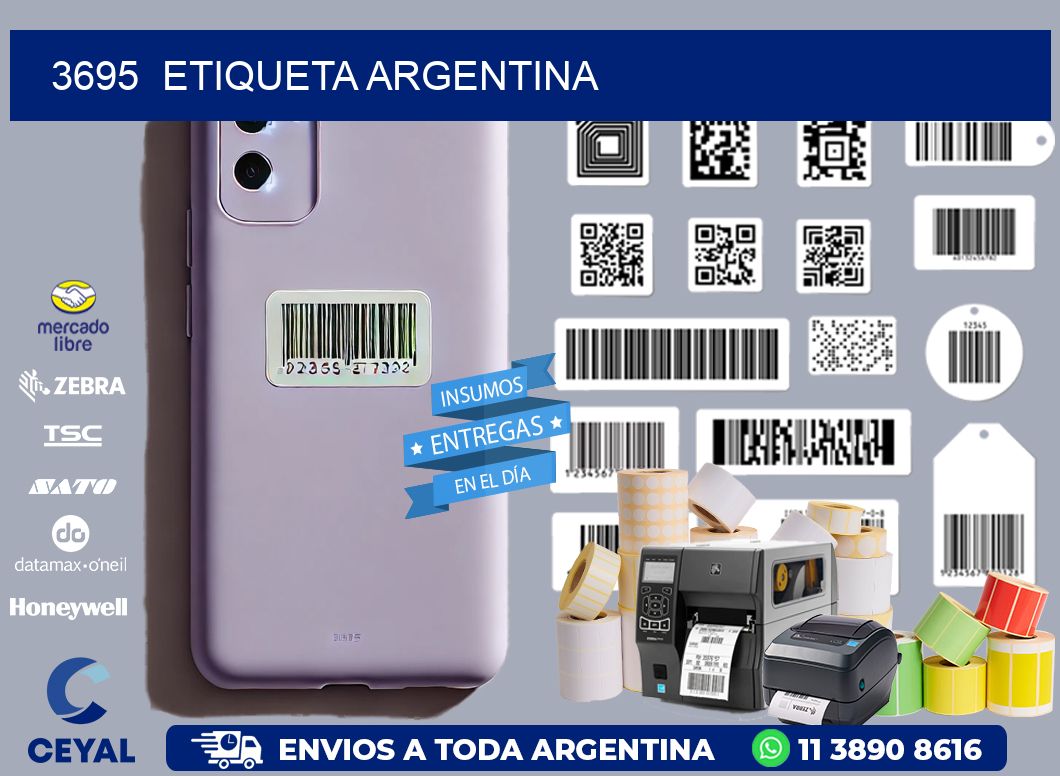 3695 ETIQUETA ARGENTINA