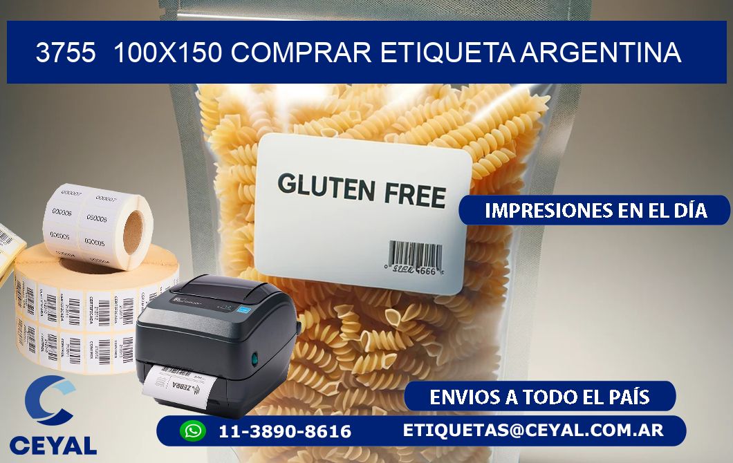 3755  100X150 COMPRAR ETIQUETA ARGENTINA