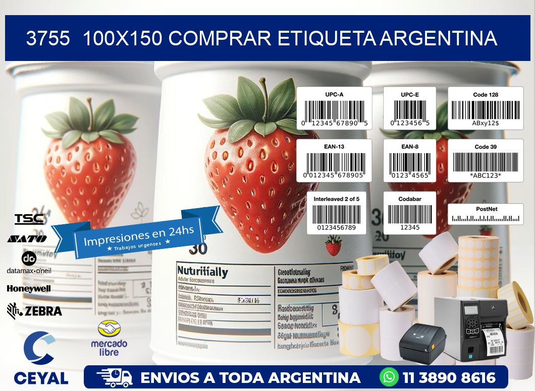 3755  100X150 COMPRAR ETIQUETA ARGENTINA
