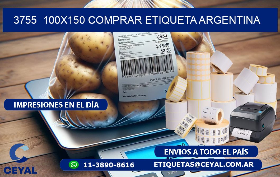 3755  100X150 COMPRAR ETIQUETA ARGENTINA