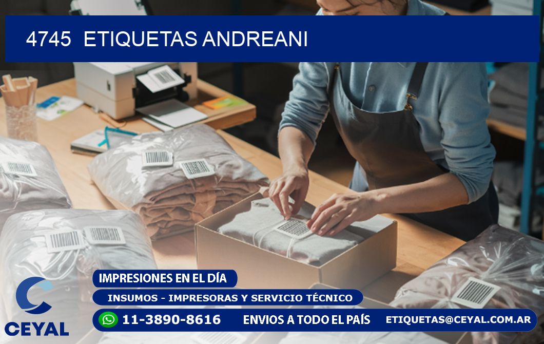 4745  ETIQUETAS ANDREANI