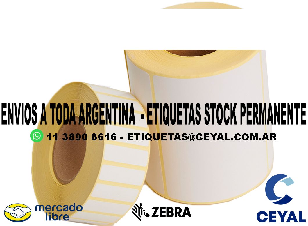 5000 ETIQUETAS RIBBON 84 x 77 ENVIOS ARGENTINA