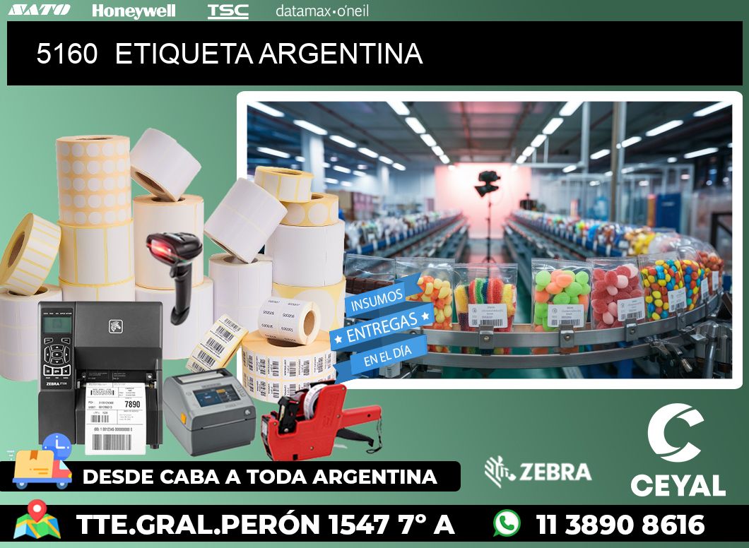 5160 ETIQUETA ARGENTINA