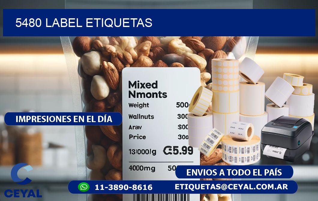 5480 LABEL ETIQUETAS