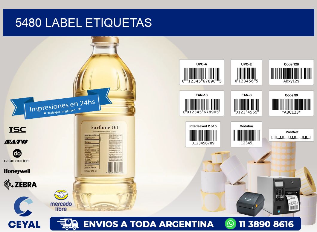5480 LABEL ETIQUETAS