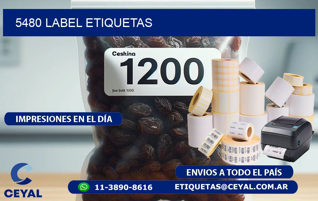 5480 LABEL ETIQUETAS