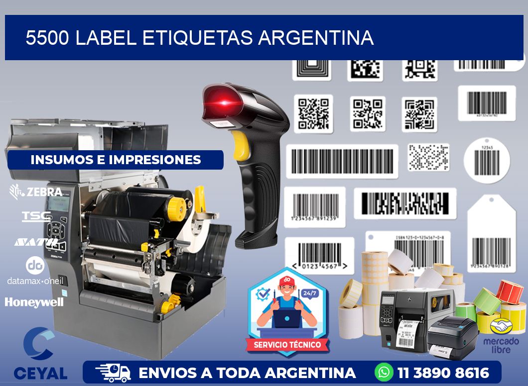5500 LABEL ETIQUETAS ARGENTINA
