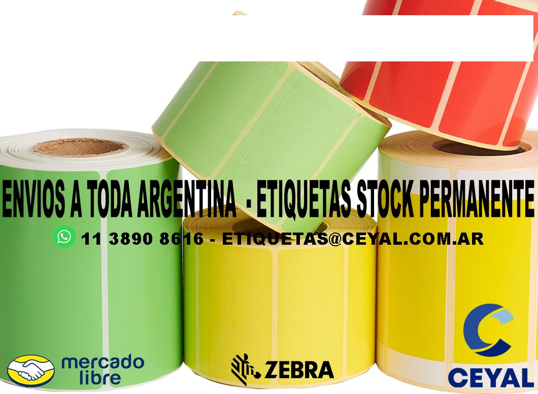 600 ETIQUETAS PERSONALIZADAS 30 x 53
