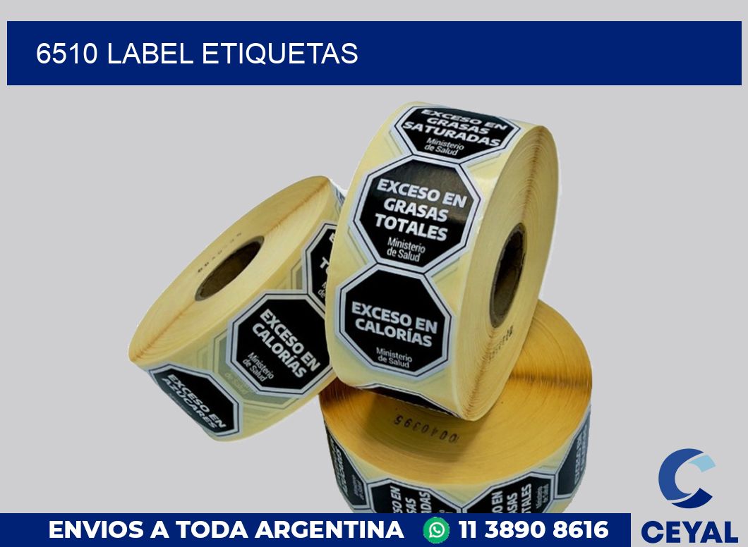 6510 LABEL ETIQUETAS