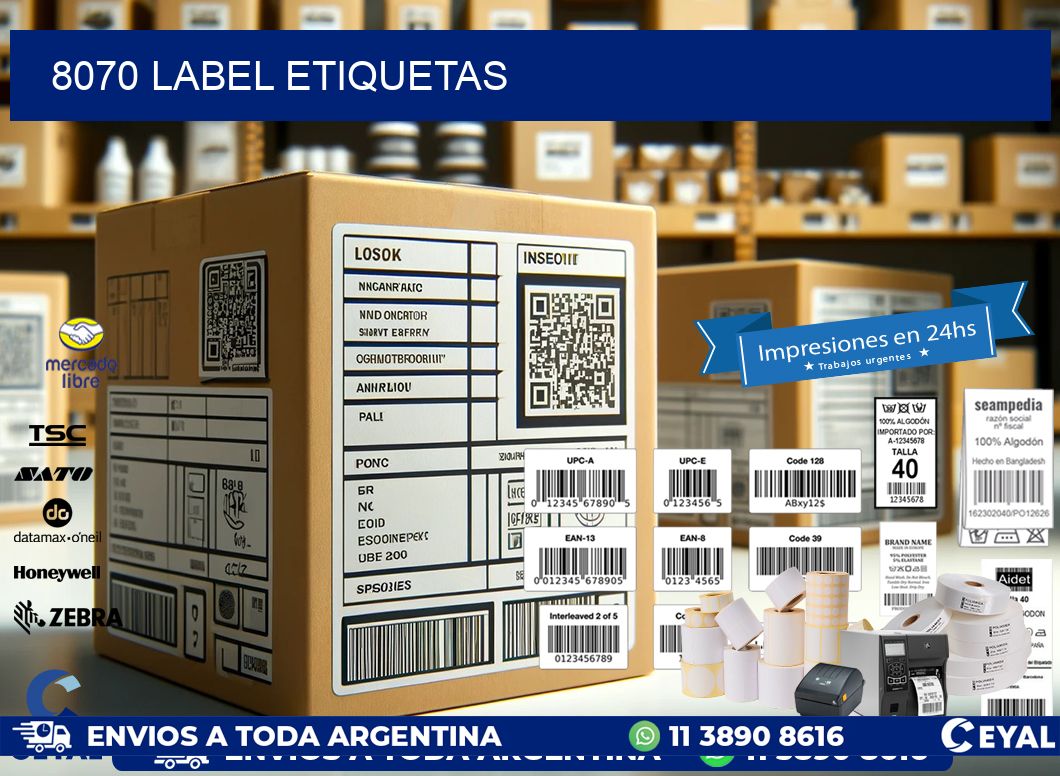 8070 LABEL ETIQUETAS