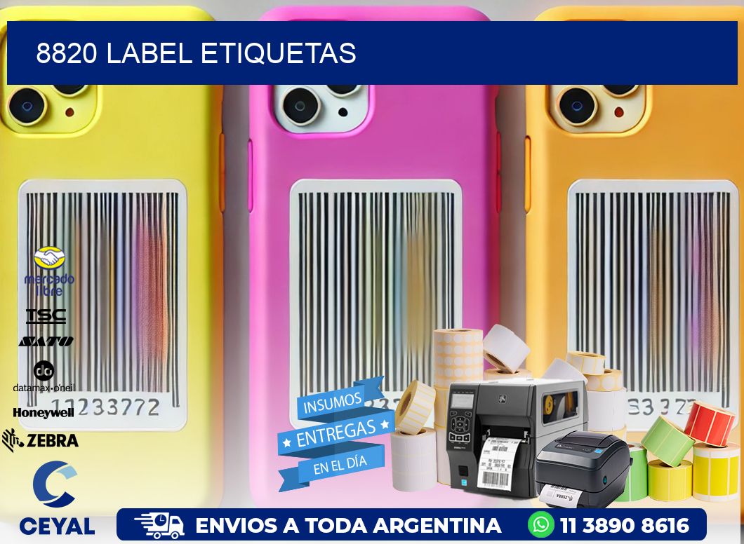 8820 LABEL ETIQUETAS