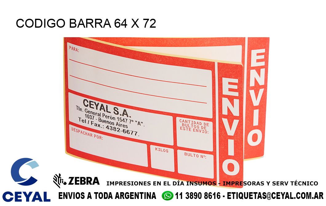 CODIGO BARRA 64 x 72