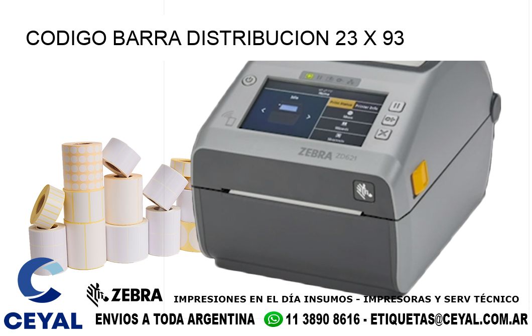 CODIGO BARRA DISTRIBUCION 23 x 93