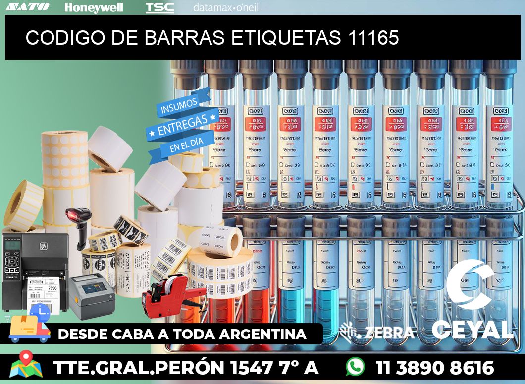 CODIGO DE BARRAS ETIQUETAS 11165