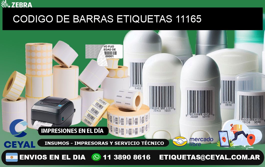 CODIGO DE BARRAS ETIQUETAS 11165