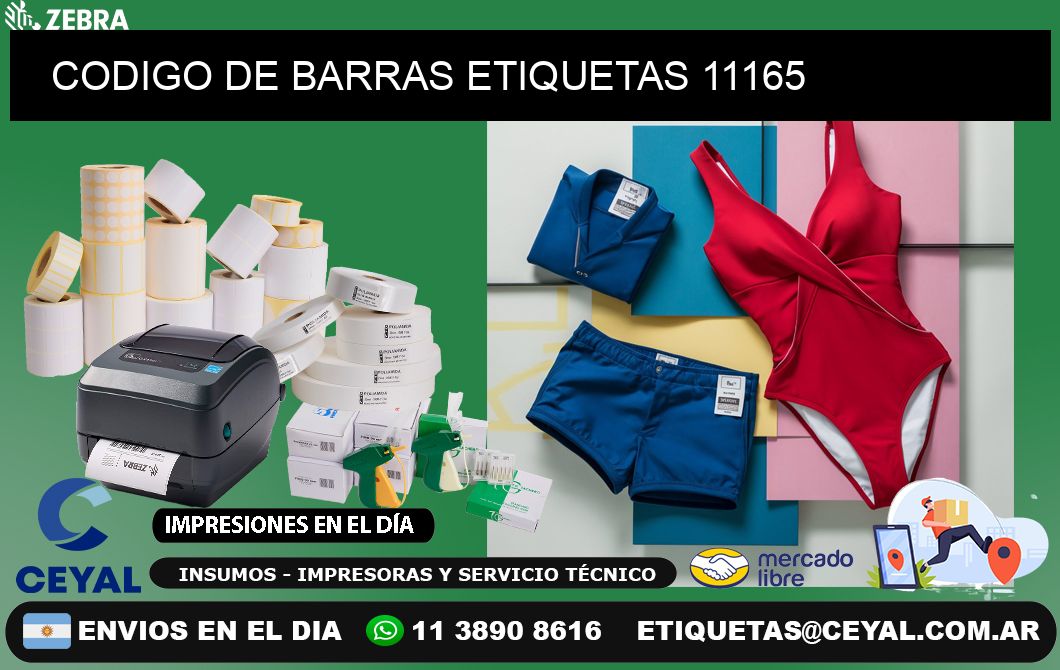 CODIGO DE BARRAS ETIQUETAS 11165