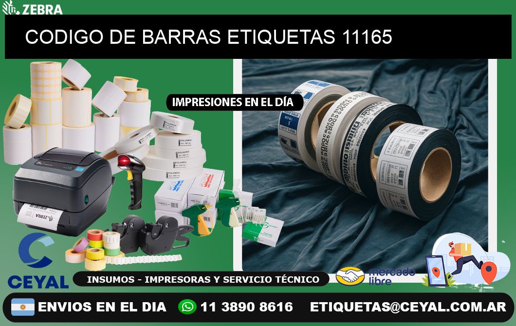 CODIGO DE BARRAS ETIQUETAS 11165