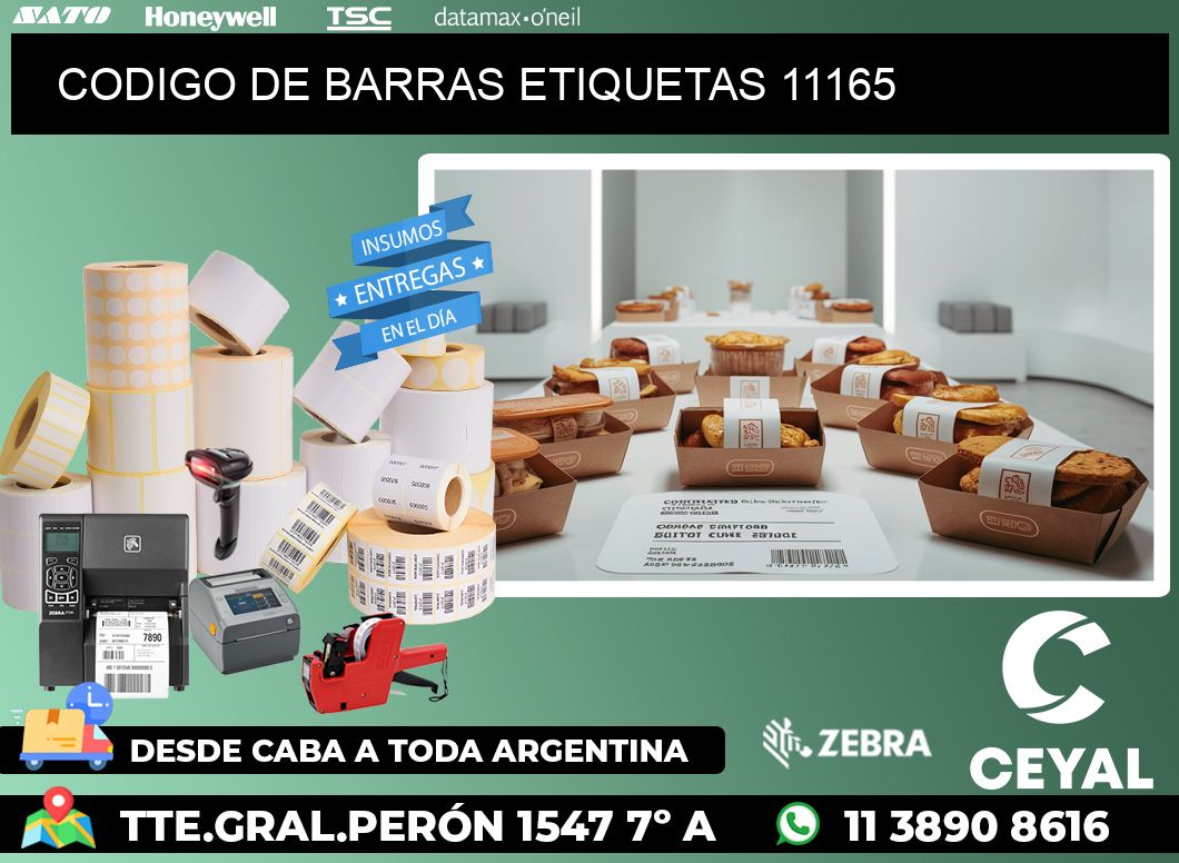 CODIGO DE BARRAS ETIQUETAS 11165