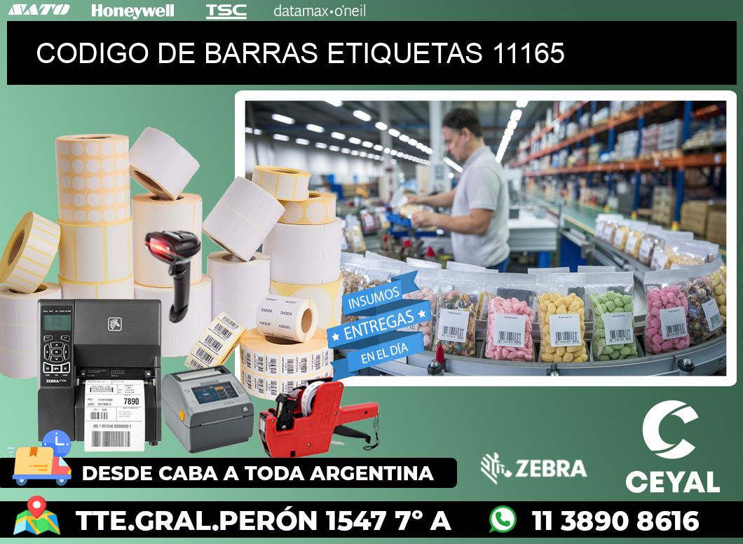 CODIGO DE BARRAS ETIQUETAS 11165