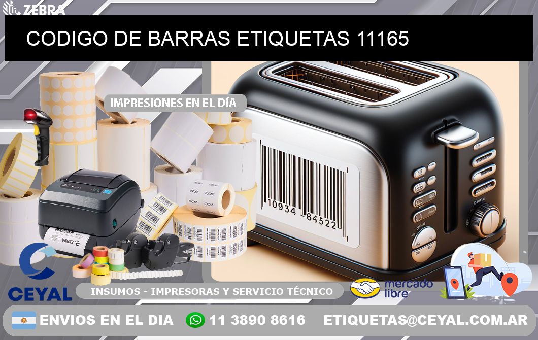 CODIGO DE BARRAS ETIQUETAS 11165