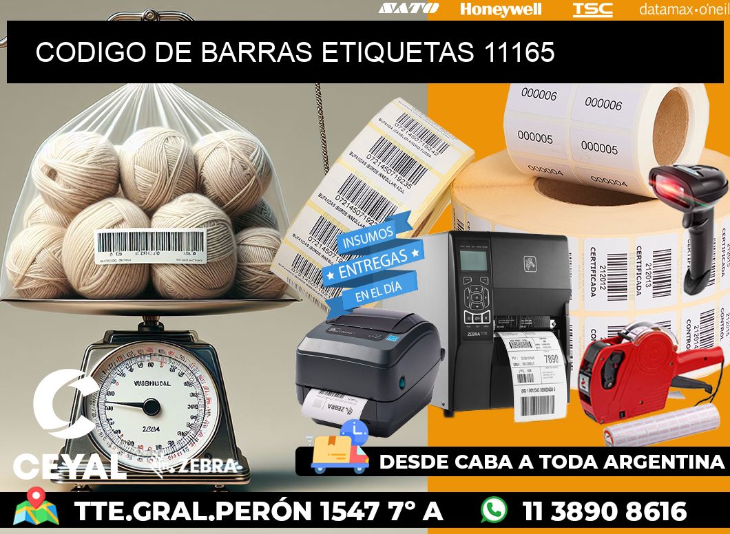 CODIGO DE BARRAS ETIQUETAS 11165