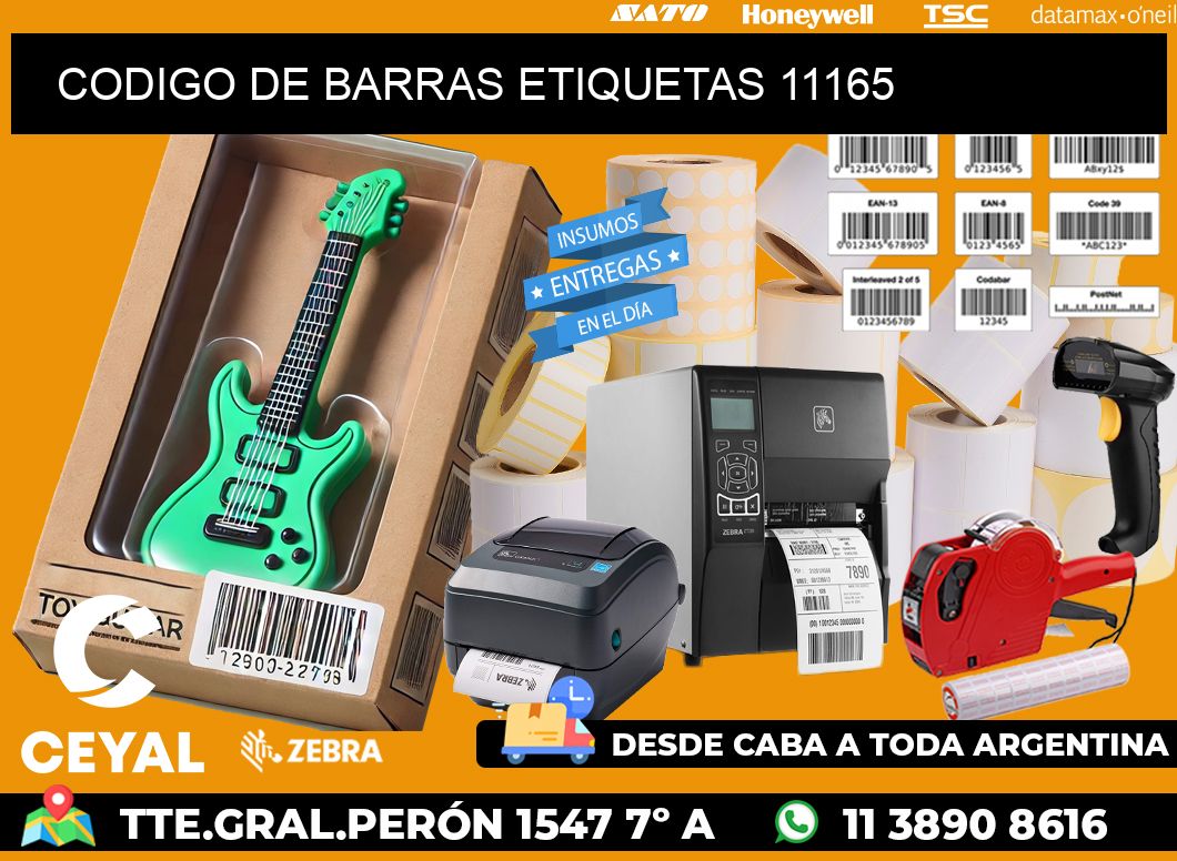 CODIGO DE BARRAS ETIQUETAS 11165