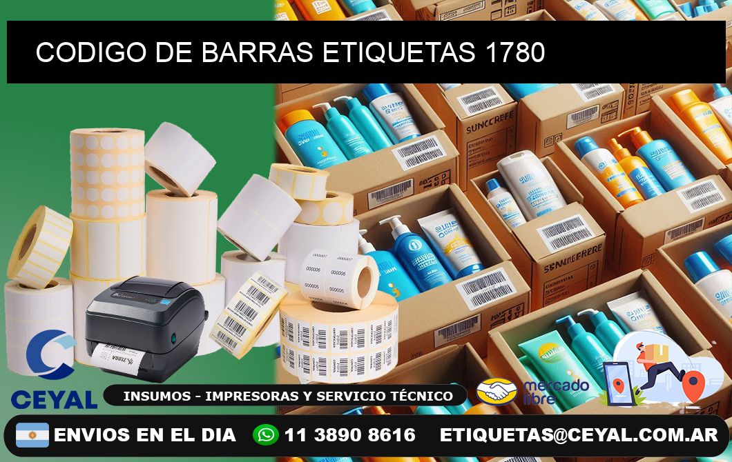 CODIGO DE BARRAS ETIQUETAS 1780