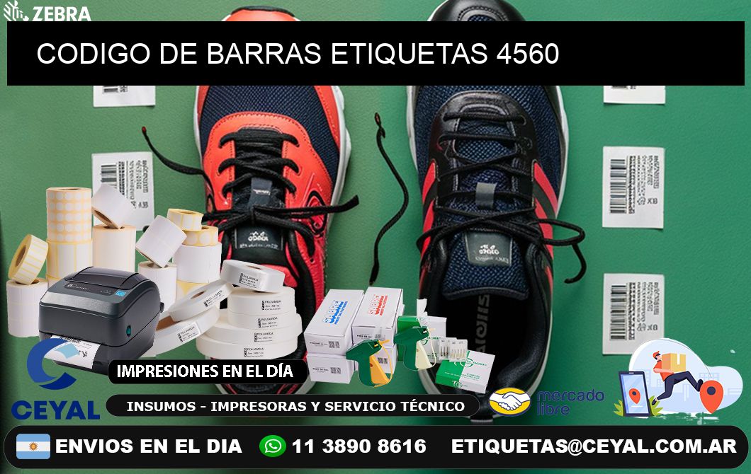 CODIGO DE BARRAS ETIQUETAS 4560