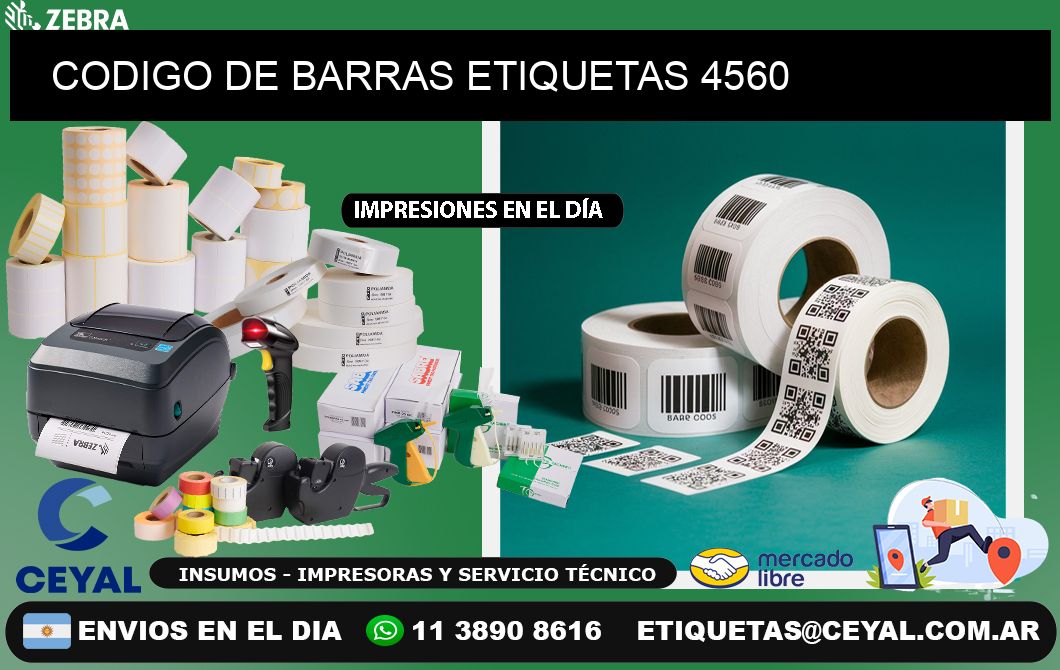 CODIGO DE BARRAS ETIQUETAS 4560