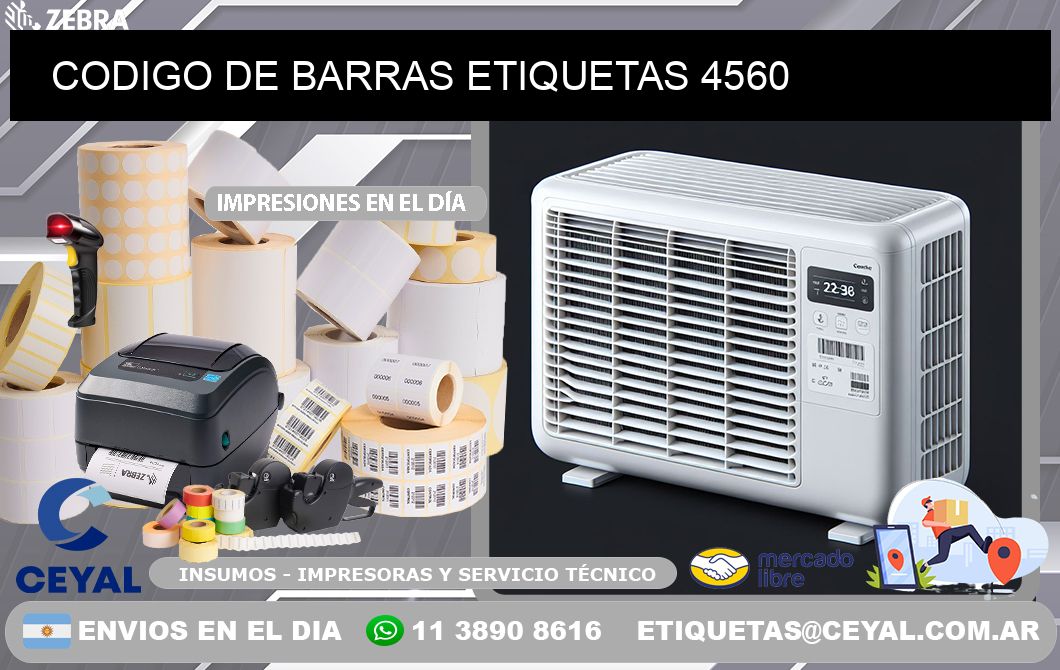 CODIGO DE BARRAS ETIQUETAS 4560