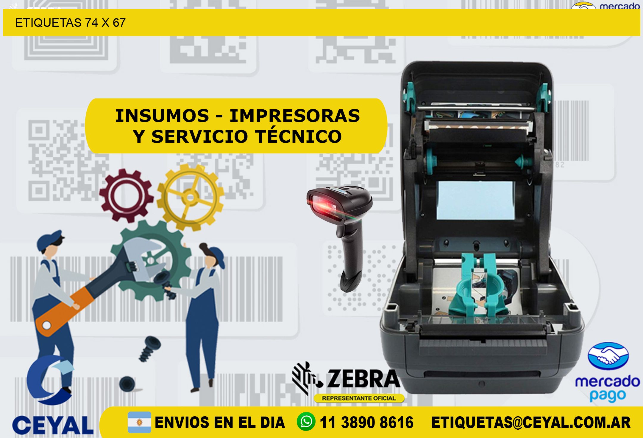ETIQUETAS 74 x 67