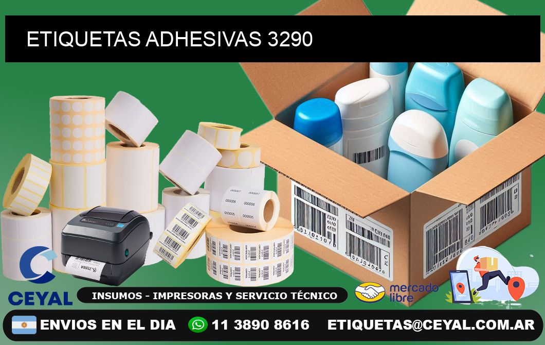 ETIQUETAS ADHESIVAS 3290