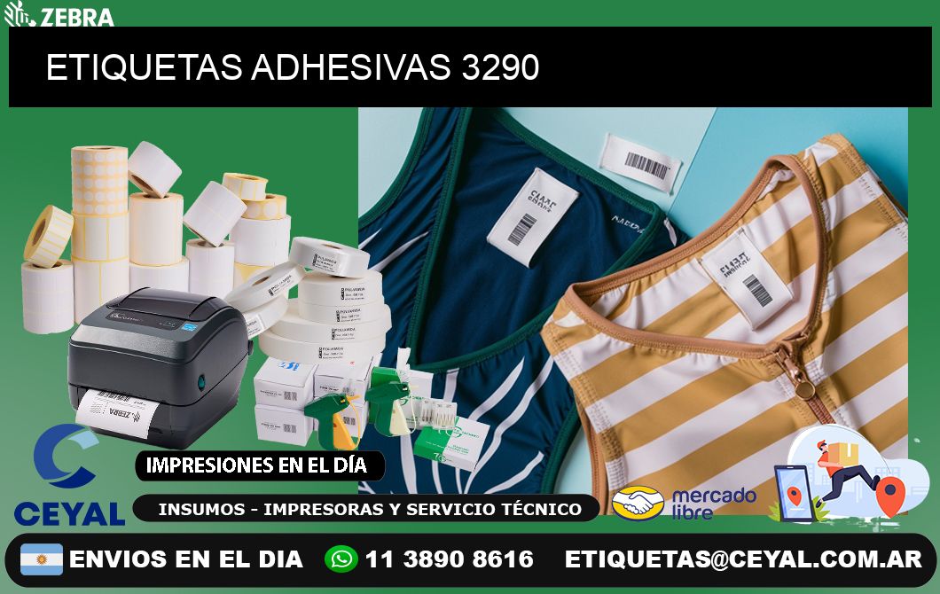 ETIQUETAS ADHESIVAS 3290