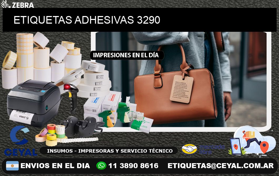 ETIQUETAS ADHESIVAS 3290