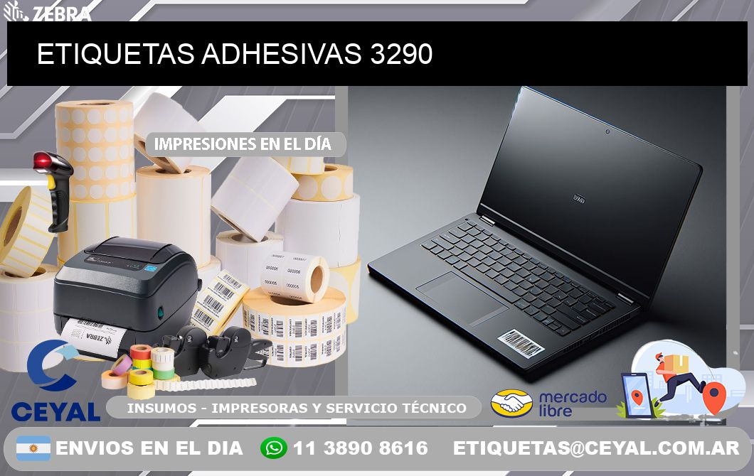 ETIQUETAS ADHESIVAS 3290