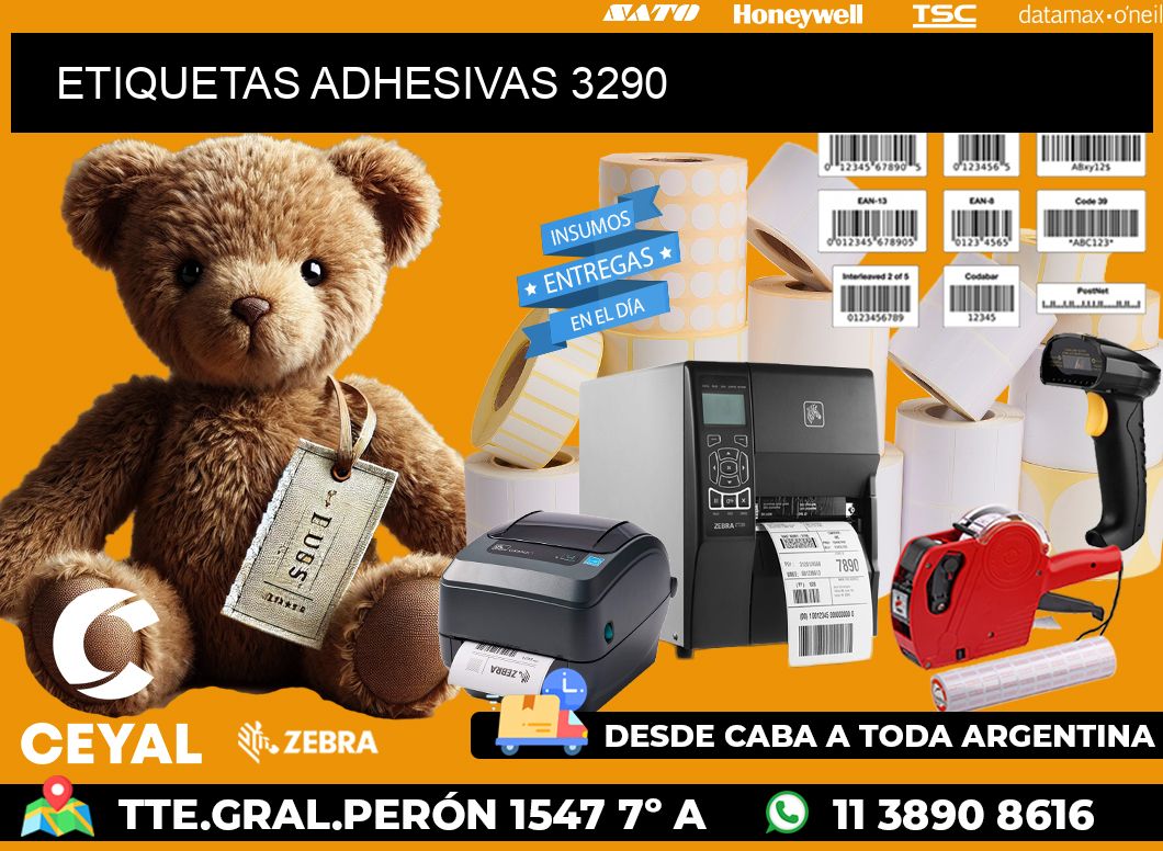 ETIQUETAS ADHESIVAS 3290