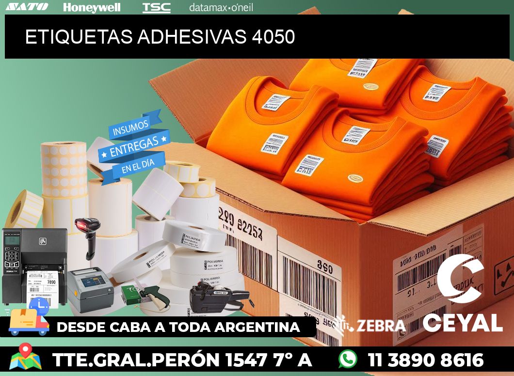 ETIQUETAS ADHESIVAS 4050