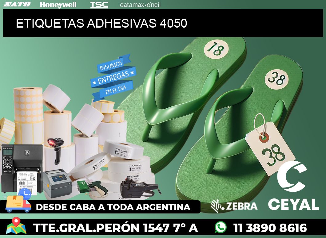 ETIQUETAS ADHESIVAS 4050