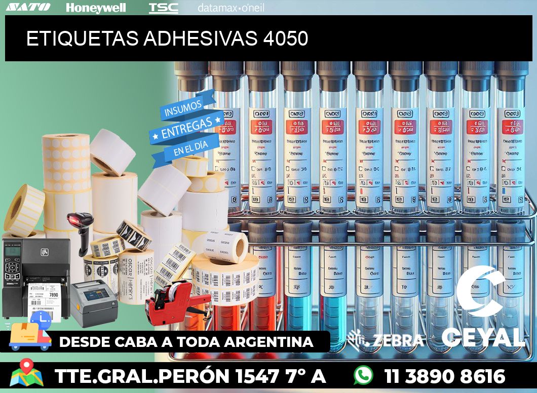 ETIQUETAS ADHESIVAS 4050