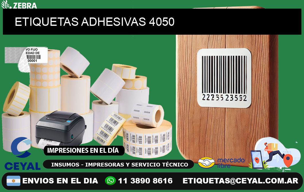 ETIQUETAS ADHESIVAS 4050